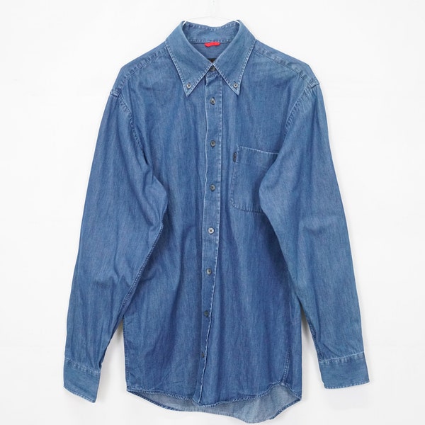 Vintage Otto Kern denim shirt size. S old school true vintage 80's 90's