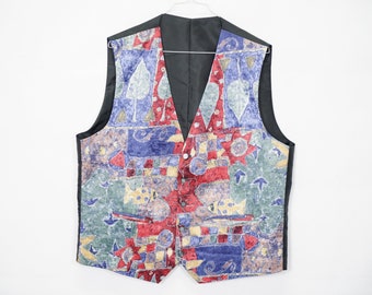 Vintage men's waistcoat L (54) old school true vintage 90s