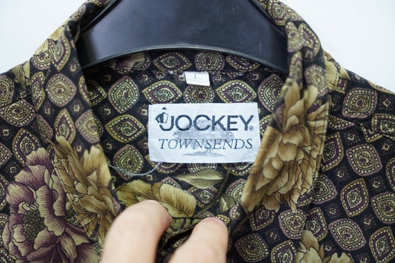 Vintage Jockey Crazy Pattern Shirt Retro Gr. L Ol… - image 2