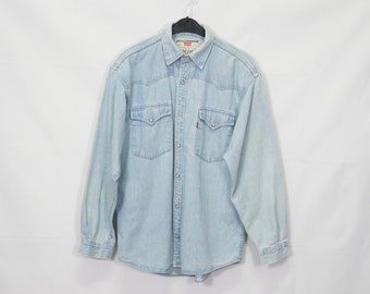 Levi Denim Shirts - Etsy