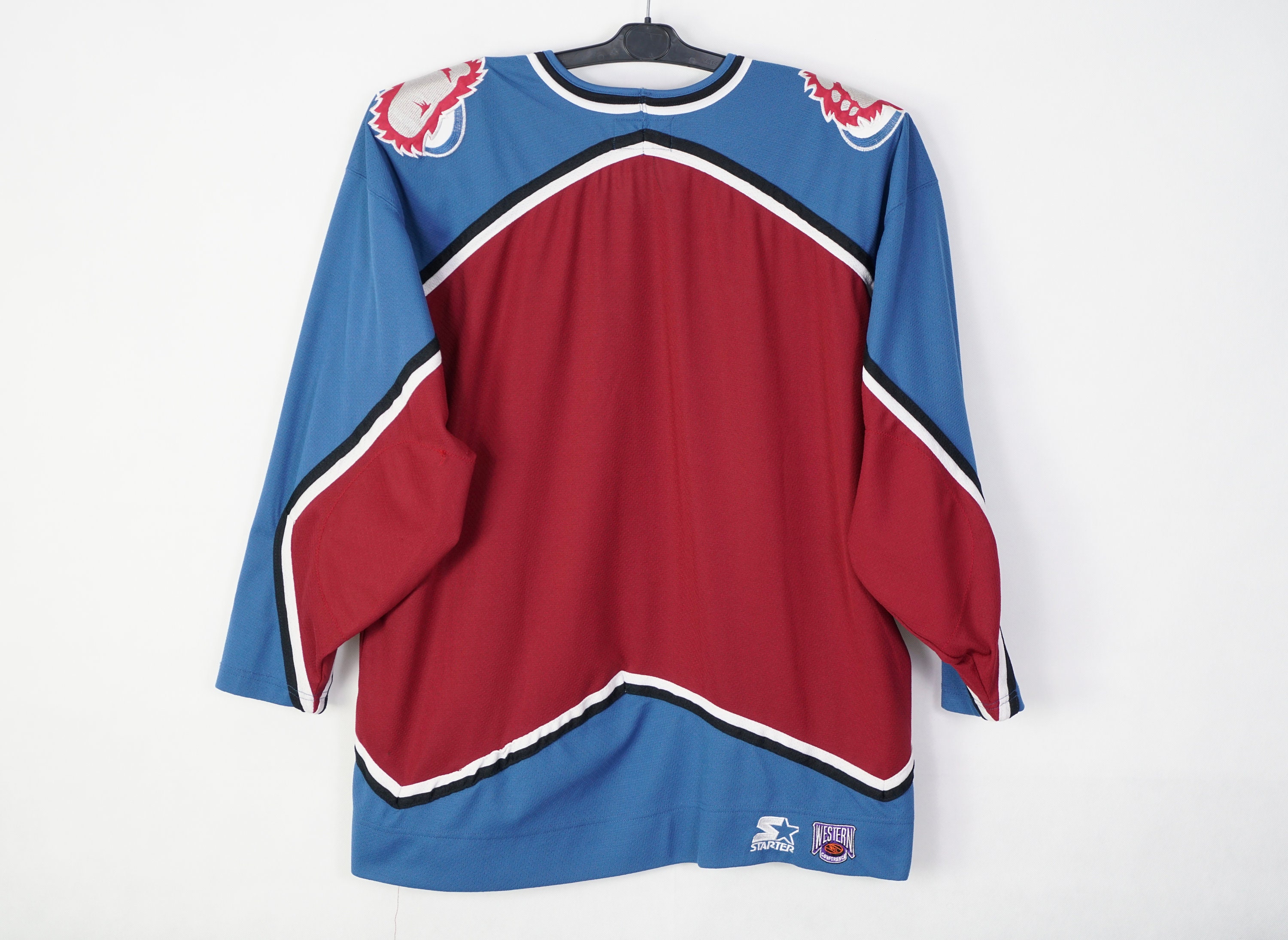 VTG Button Up Reversible Jersey Colorado Avalanche NHL AUTHENTIC