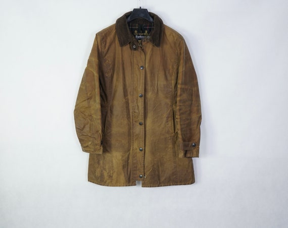 Vintage Barbour Women's Wax Jacket Jacket Size M … - image 1