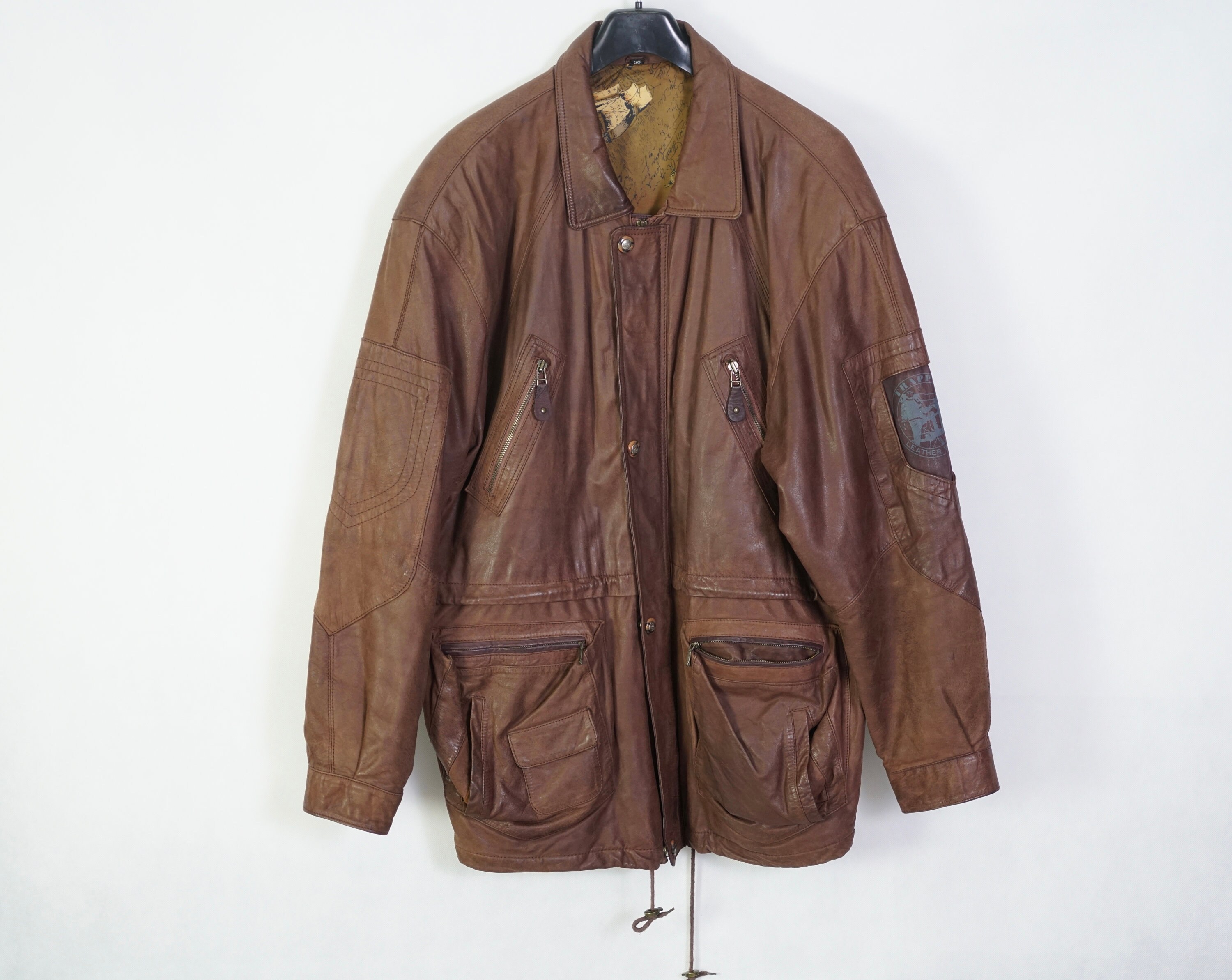 【80s】 A-2 (L) bomber jacket 本革 希少 80s A-2 real leather bomber jacket vtg k