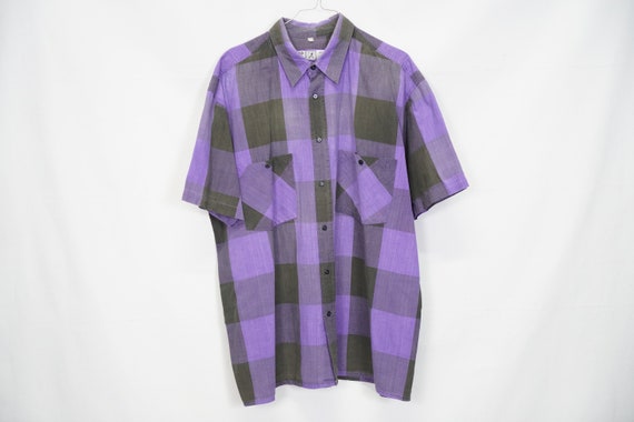 Vintage Bunte Crazy Pattern Shirt Hemd Retro Size… - image 1