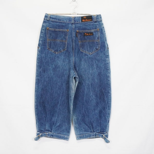 Vintage Mac Kenzy Damen Capri Denim Jeans Hose Gr. W28  Oldschool 90er