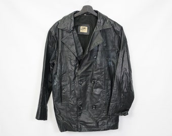 Vintage Gipsy men's leather jacket L Genuine Leather True Vintage 80's 90's
