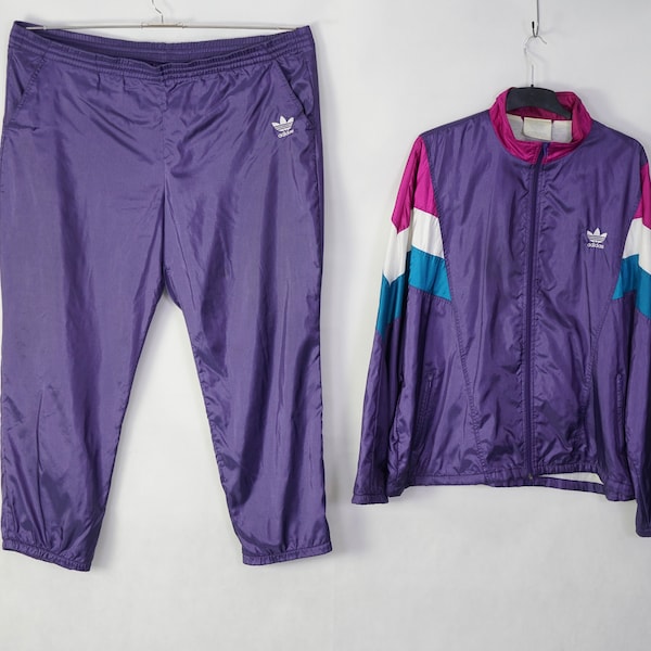 Vintage adidas tracksuit sports suit size 2XL (10) sportswear old school 80s 90s