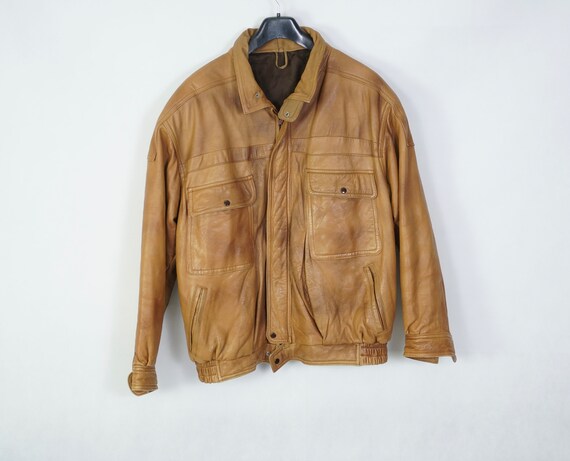 【80s】 A-2 (L) bomber jacket 本革 希少 80s~ A-2 type leather flight jacket | sui & shara