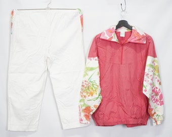 Vintage women's tracksuit jogging suit size. L True Vintage Old School Retro 80s 90s