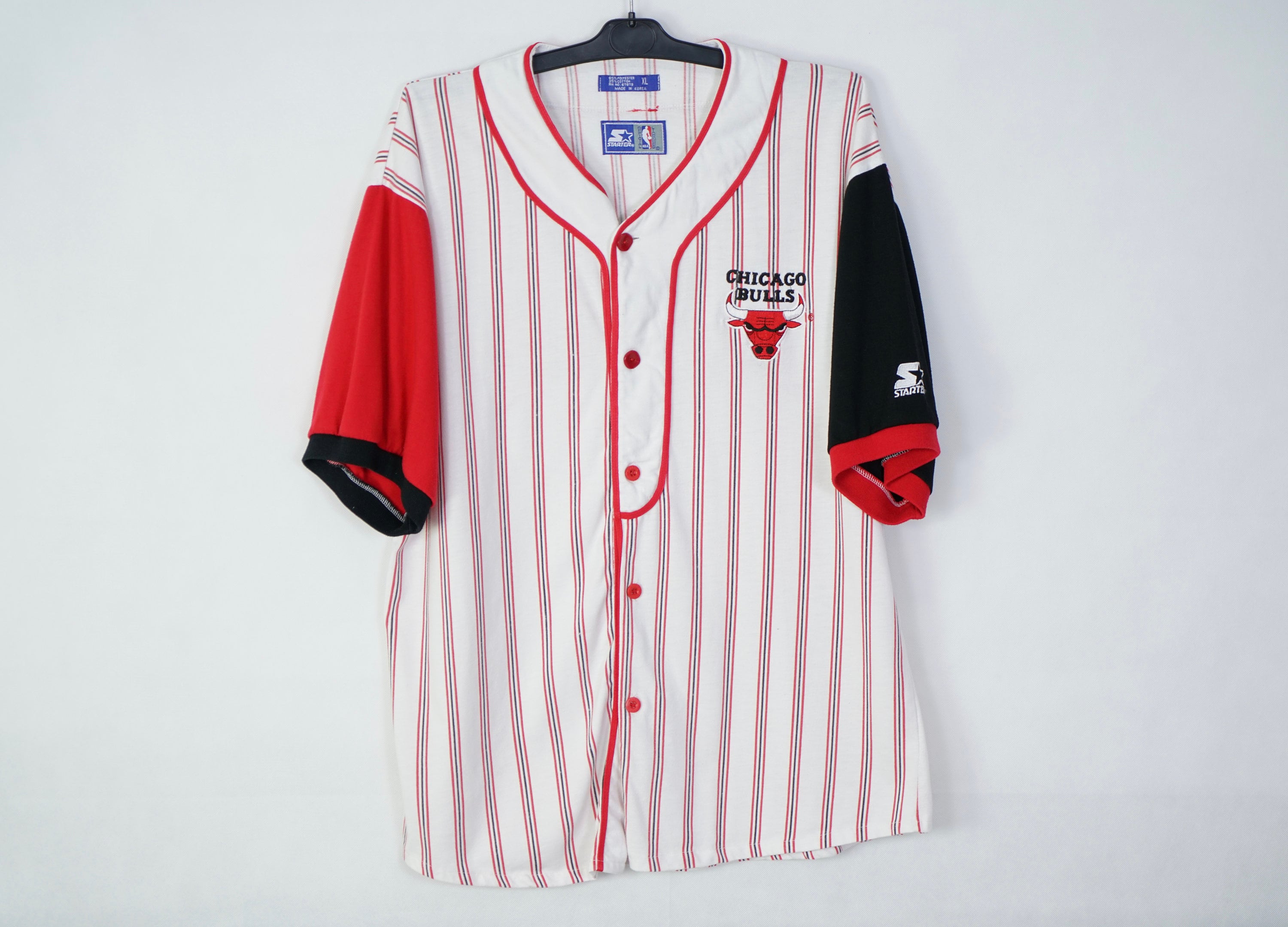 1990’s CHICAGO BULLS STARTER BASEBALL JERSEY XL