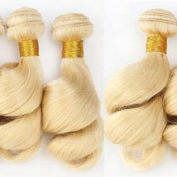 5pcs/lot 15cmx100cm Blonde Curly Synthetic Natural Handcraft Hair Extensions for Making BJD Pullip Blythe Doll's Wig