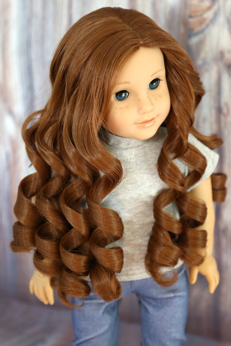 American Girl Doll auburn Wavy Replacement Wigs Etsy Canada