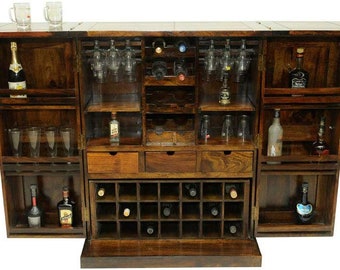 Hidden Bar Cabinet Etsy