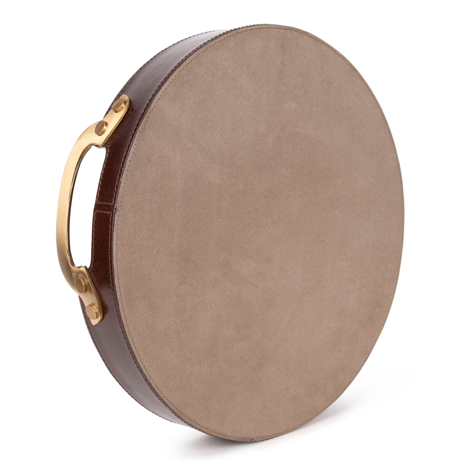 Luxury Leather Serving Tray With Handles Genuine Leather Etsy