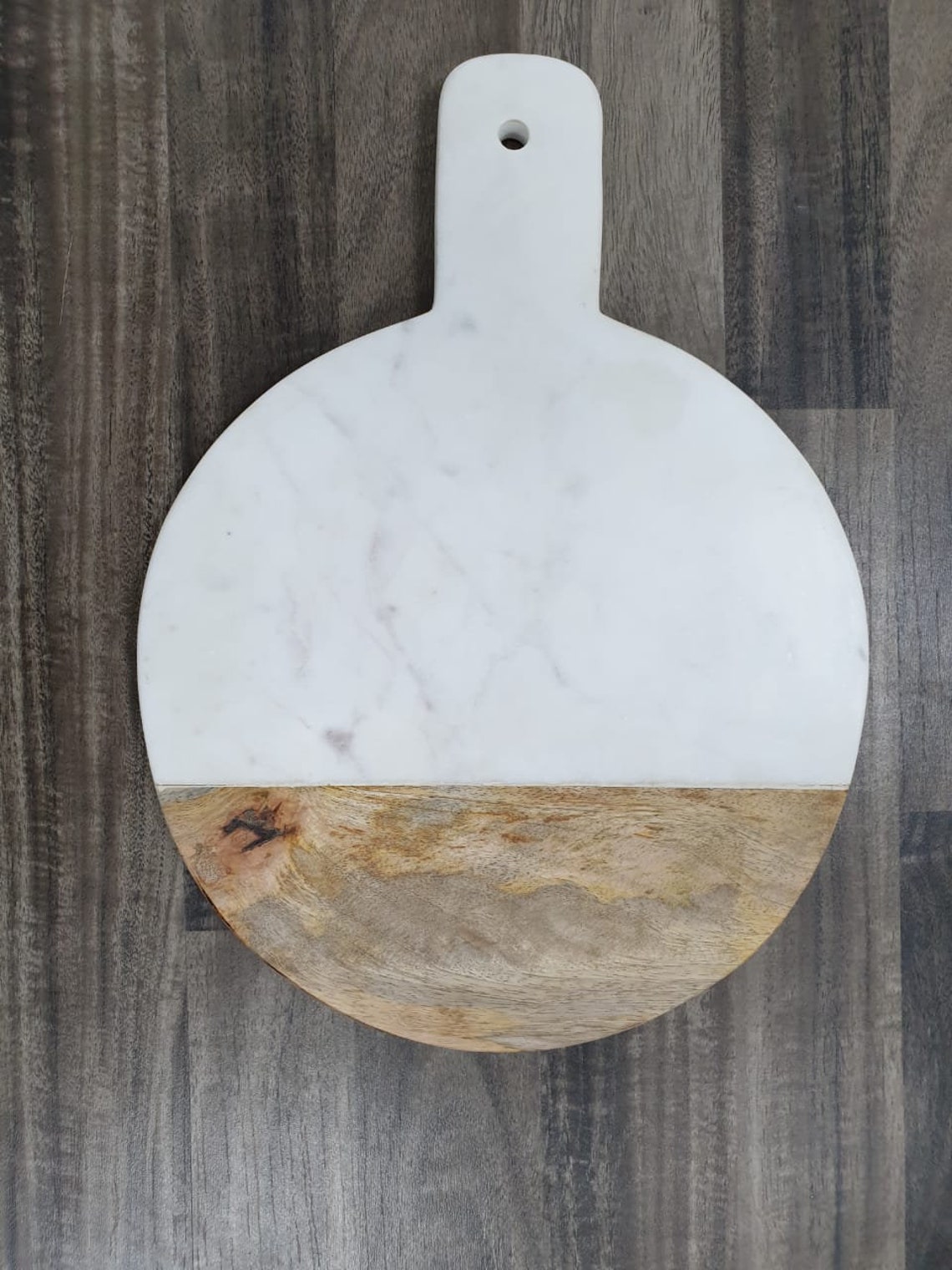 Round Cutting Boards Handle Large Custom Chopping Board Wood Etsy