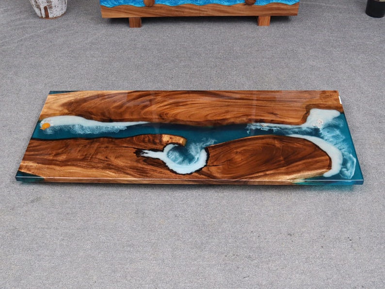 Epoxy Resin coffee table Design Luxury 100 Handmade Dining Etsy