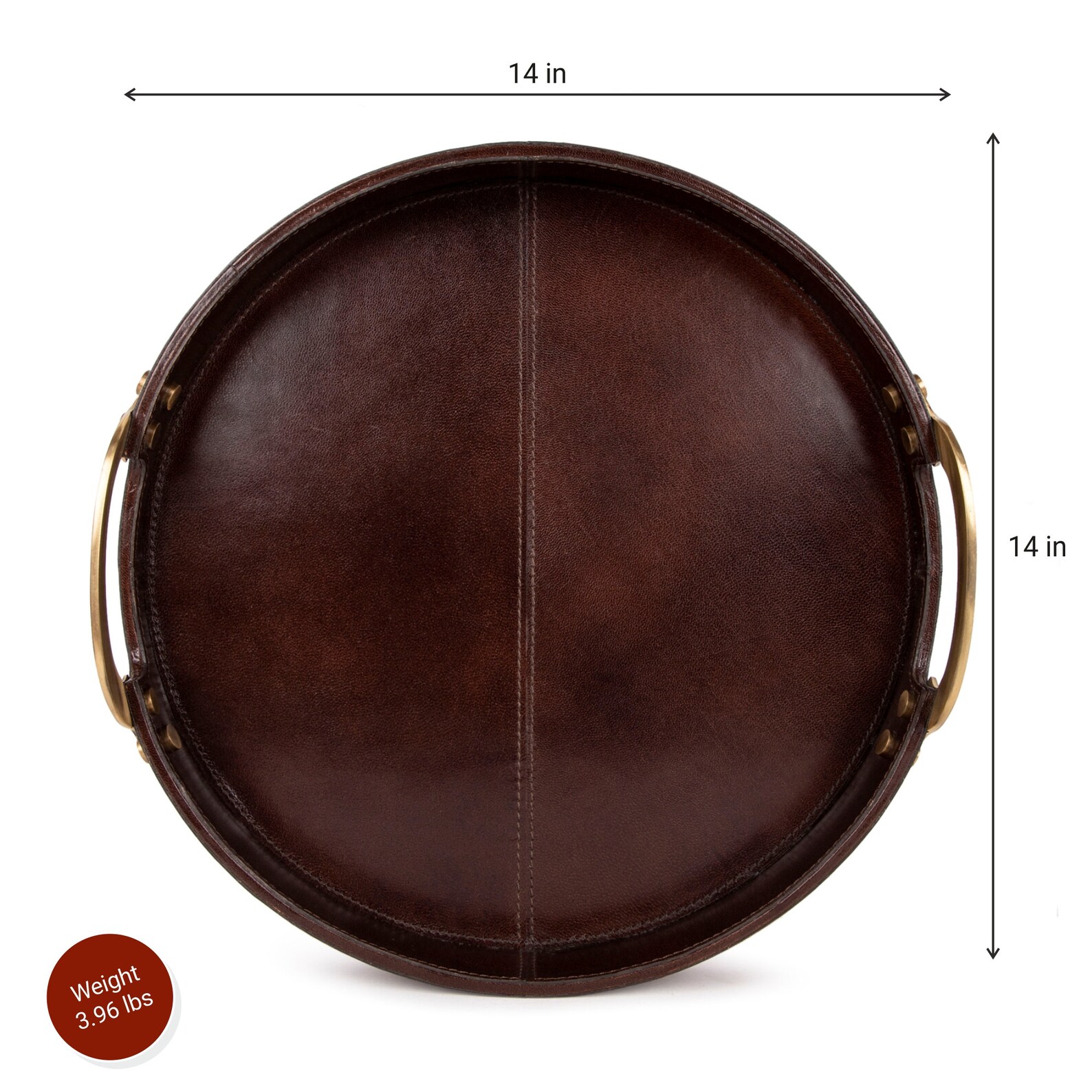Luxury Leather Serving Tray With Handles Genuine Leather Etsy