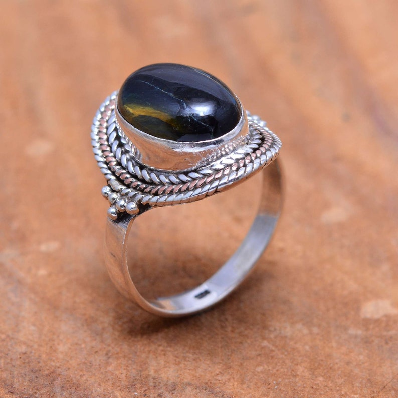 Labradorite ring*gemstone silver ring*natural labradorite gemstone ring*silver gemstone ring*sterling silver ring*handmade ring*promise ring