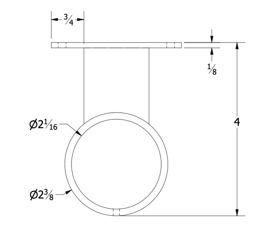 Outdoor Umbrella Holder for Flat Surfaces one Piece Bottom Etsy