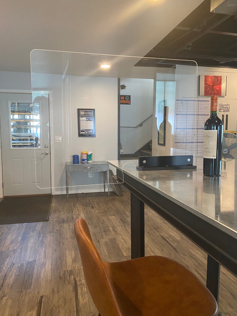 Plexiglass Divider / Plexiglass Partition / Bar top Divider / Etsy