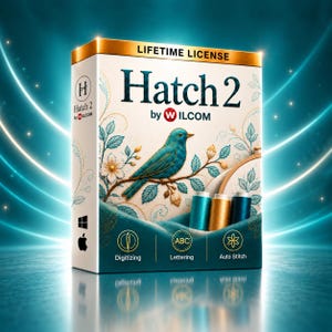 Hatch 2 Embroidery Software - Lifetime License - Instant Download
