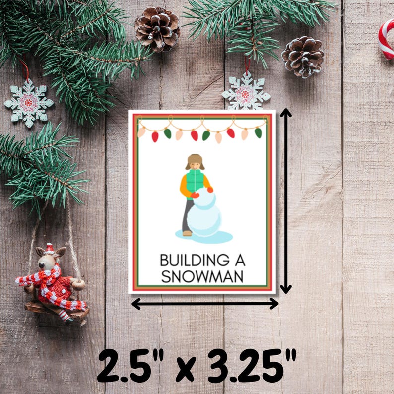 Christmas Charades for Kids with Picture Clues, Kids Christmas Games for Young Children, Kids Christmas Activities, Printable Christmas Activity for Kids