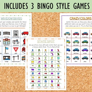 Printable Road Trip Activities for Kids - Etsy