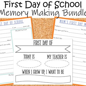First Day of School Photo Board and Interview