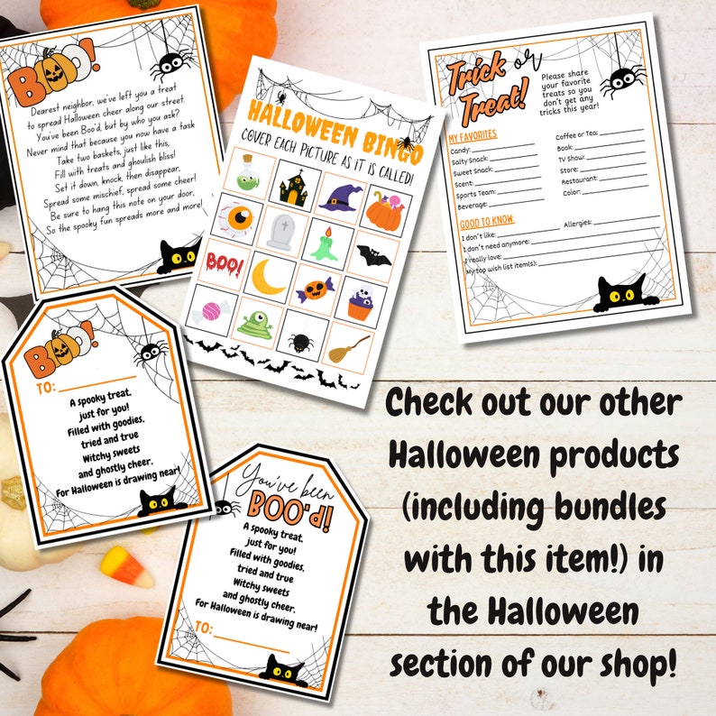 Boo Basket Questionnaire Boo Buddies Gift Questionnaire Etsy