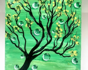 Tree Acrylic Painting on Canvas