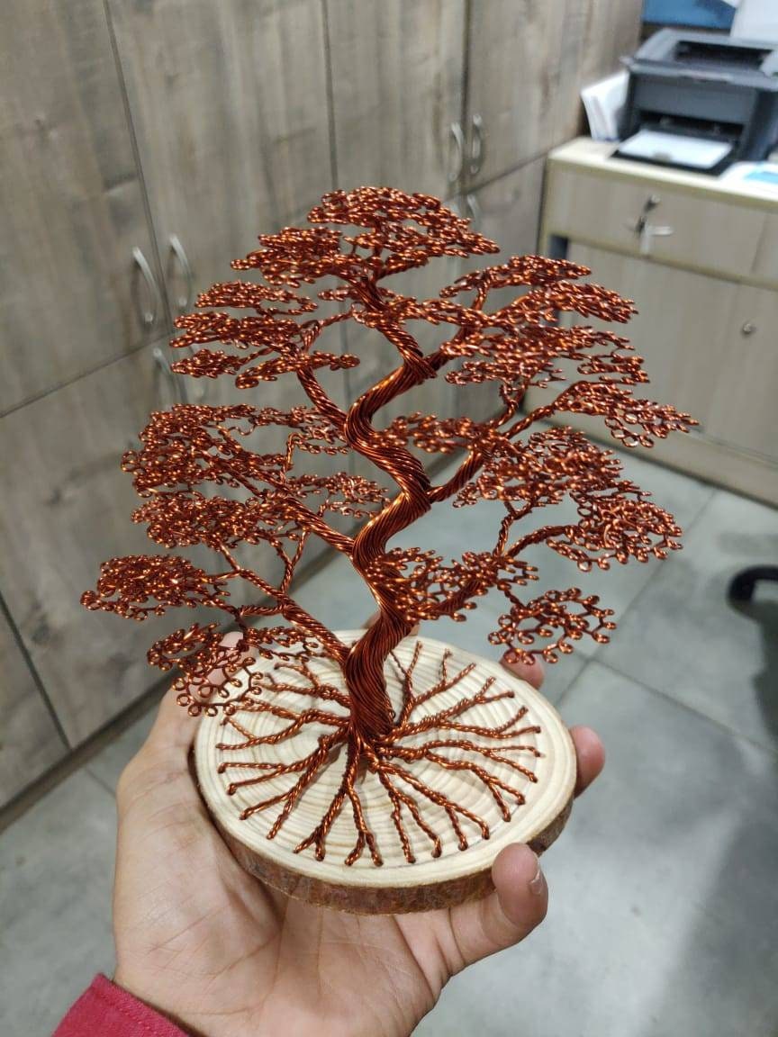 Wire Bonsai tree, Wire tree, Unique copper color, Perfect for gifts