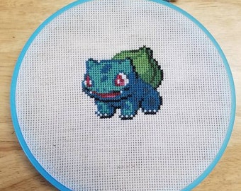 Bulbasaur Sprite Cross Stitch Pattern