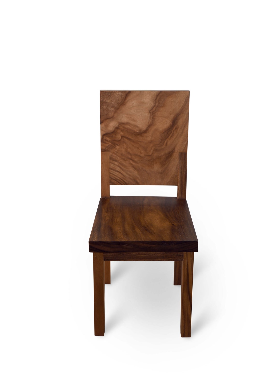 Solid Wood Chair, Special Dining Chair, Natural Solid Monkey Pod Wood