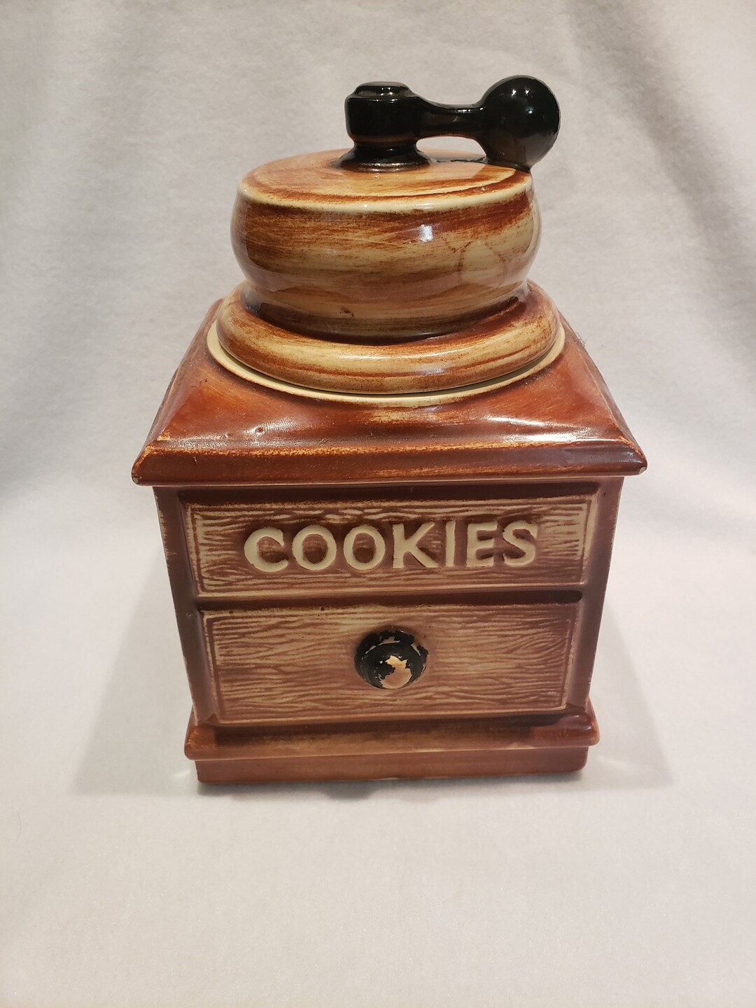Vintage 1960s Mccoy Coffee Grinder Cookie Jar Etsy