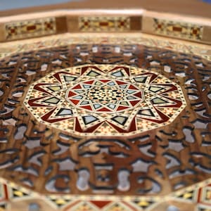 Wooden Tea Coffee Tray, Luxury Hand Carved Decorative Tray, Hand Crafted Dinner Table Tray, Housewarming Gift, Round Tray