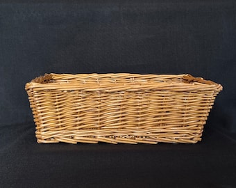 Vintage wicker storage basket