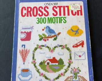 Vintage Ondori Cross Stitch 300 motifs softcover book