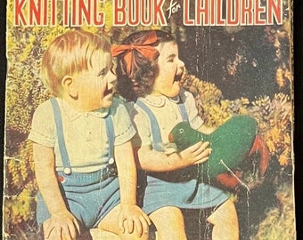Vintage The Australian Women’s Weekly Knitting Book for Children  1944