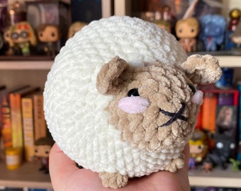 Amigurumi sheep plush toy