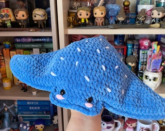 Manta ray amigurumi plush toy