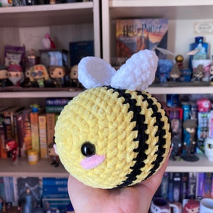 Peluche amigurumi abeille Grande - paillettes