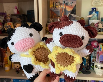 Cow amigurumi plush toy