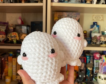 Amigurumi ghost plush toy