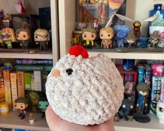 Amigurumi chicken plush toy