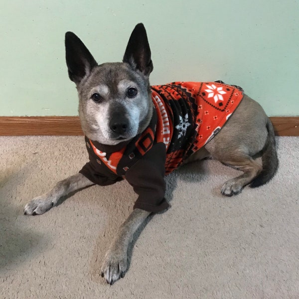 Browns Fleece Dog Sweater