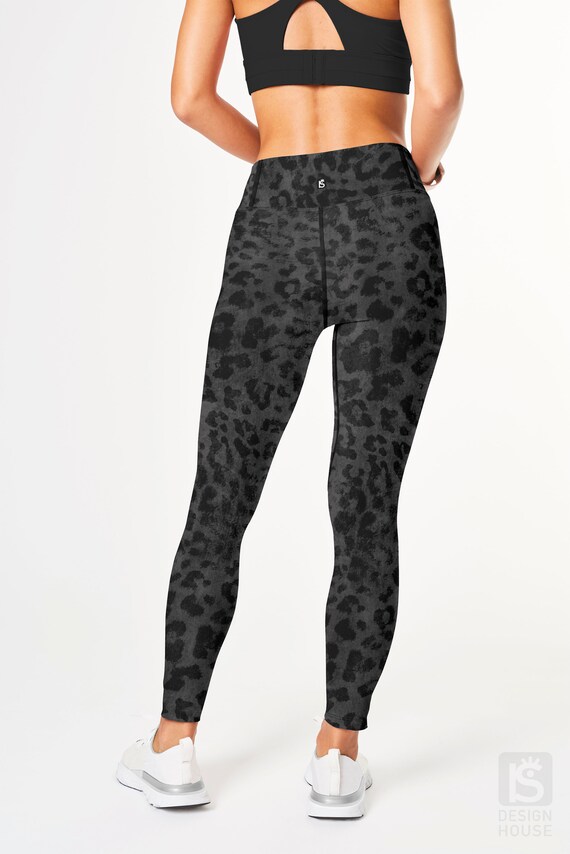 Leopard Leggings for Women W/ 5 High Waist, Slimming, Yoga Pants