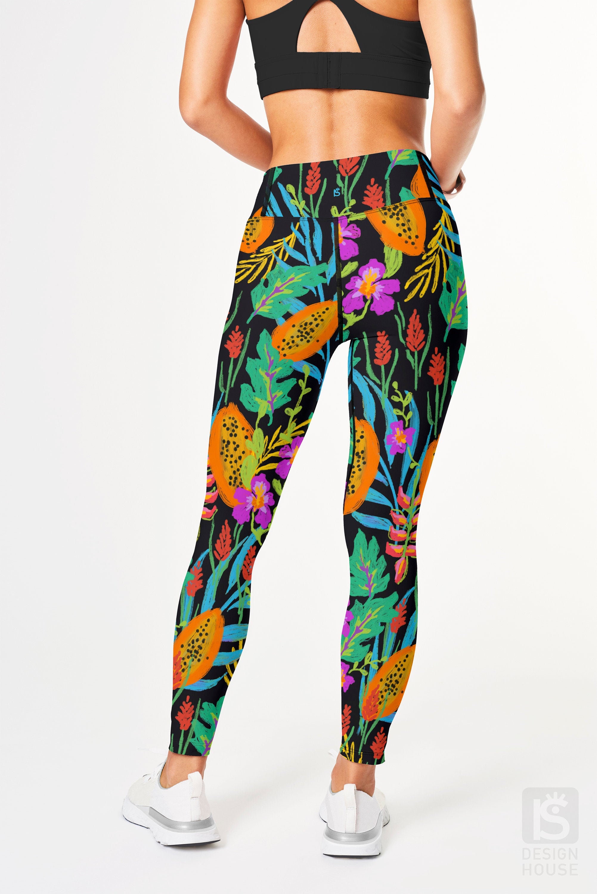 Papaya Leggings Womens High Waist Full 