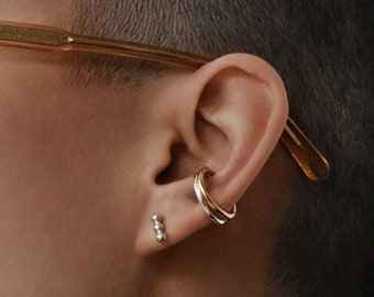 Triple Dot Stud Earring, Sterling Silver Jewelry, Triple Dot Earrings, Bubble Earrings, Advent Gift, Dainty Jewelry, Textured Earrings