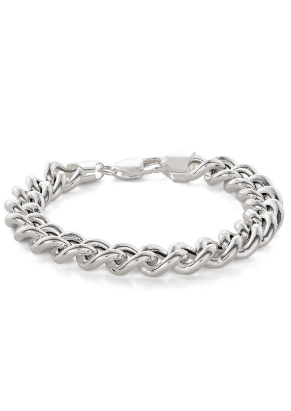 İtalian Anchor Chain Bracelet, Chain Men's Bracelet, Silver Chain Bracelet,  Big Chain Men Gift, Gift for Men, Gift for Boy, Cable Chain - Etsy