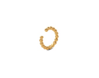 Champagne Ear Cuff Gold, Helix Earrings, Fake Helix Piercing, Gold Plated Ear Cuff, Minimalist Ear Cuff
